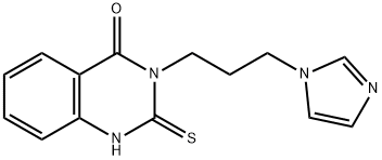 3-(3-imidazol-1-ylpropyl)-2-sulfanylidene-1H-quinazolin-4-one Struktur