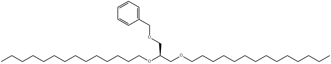 Benzene, [[(2R)-2,3-bis(tetradecyloxy)propoxy]methyl]- Struktur