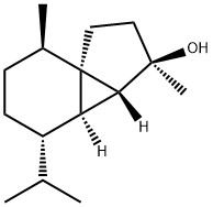 1H-Cyclopenta[1,3]cyclopropa[1,2]benzen-3-ol, octahydro-3,7-dimethyl-4-(1-methylethyl)-, (3R,3aR,3bR,4S,7R,7aR)- Struktur