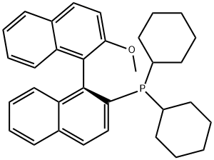 Phosphine, dicyclohexyl[(1R)-2'-methoxy[1,1'-binaphthalen]-2-yl]- (9CI) Struktur