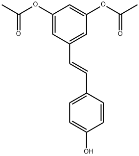 4-hydroxy-3′,5′-diacetyl-trans-stilbene Struktur