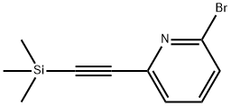 Pyridine, 2-bromo-6-[2-(trimethylsilyl)ethynyl]- Struktur