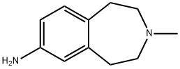 1H-3-Benzazepin-7-amine, 2,3,4,5-tetrahydro-3-methyl- Struktur