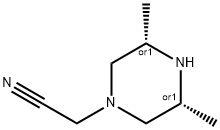 1-Piperazinecarbonitrile,3,5-dimethyl-,(3R,5S)-rel-(9CI) Struktur