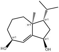 1,7-Azulenediol, 1,2,3,3a,4,5,6,7-octahydro-3a-methyl-3-(1-methylethyl)-, (1R,3S,3aS,7S)-rel- (9CI) Struktur