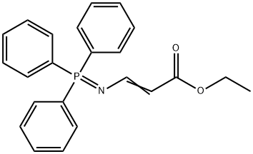 2-Propenoic acid, 3-[(triphenylphosphoranylidene)amino]-, ethyl ester Struktur