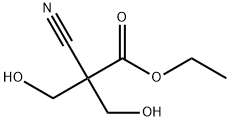 ethyl 2-cyano-3-hydroxy-2-(hydroxymethyl)propanoate Struktur