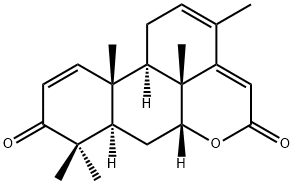 [7-ヒドロキシ-8,13-ジメチル-3-オキソポドカルパン-1,12-ジエン-14-イリデン]酢酸δ-ラクトン 化學(xué)構(gòu)造式