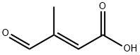 2-Butenoic acid, 3-methyl-4-oxo-, (2E)- Struktur