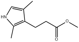 1H-Pyrrole-3-propanoic acid, 2,4-dimethyl-, methyl ester Struktur