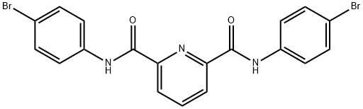 2-N,6-N-bis(4-bromophenyl)pyridine-2,6-dicarboxamide Struktur