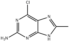 6-Chloro-8-methyl-1H-purin-2-amine Struktur