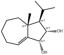 1,2-Azulenediol, 1,2,3,3a,4,5,6,7-octahydro-3a-methyl-3-(1-methylethyl)-, (1R,2S,3R,3aR)-rel- (9CI) Struktur