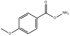 Benzoic acid, 4-methoxy-, azanyl ester Struktur