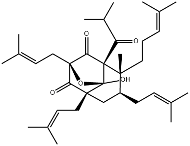 8-Hydroxyhyperforin 8,1-hemiacetal Struktur