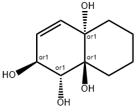 1,2,4a,8a-Naphthalenetetrol,1,2,5,6,7,8-hexahydro-,(1R,2S,4aS,8aS)-rel-(9CI) Struktur