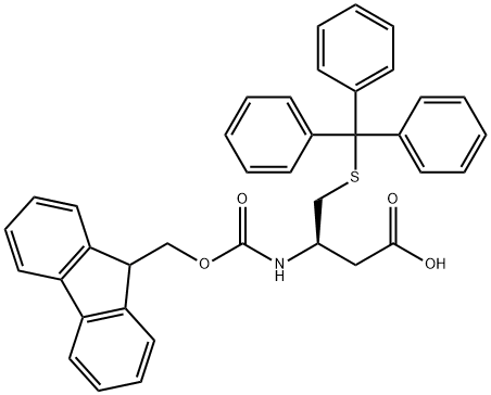 FMOC-β-homocys(trt)-oh Struktur