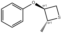 Thietane, 2-methyl-3-phenoxy-, (2R,3S)-rel- (9CI) Struktur