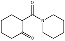 Cyclohexanone, 2-(1-piperidinylcarbonyl)- Struktur