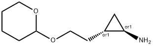 Cyclopropanamine, 2-[2-[(tetrahydro-2H-pyran-2-yl)oxy]ethyl]-, (1R,2S)-rel- (9CI) Struktur