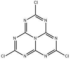 1,3,4,6,7,9,9b-Heptaazaphenalene, 2,5,8-trichloro-, 2,5,8-Trichloro-1,3,4,6,7,9,9b-heptaazaphenalene Struktur