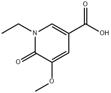 3-Pyridinecarboxylicacid,1-ethyl-1,6-dihydro-5-methoxy-6-oxo-(9CI) Struktur