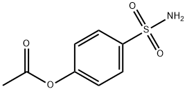 4-sulfamoylphenyl acetate Struktur