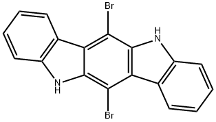 Indolo[3,2-b]carbazole, 6,12-dibromo-5,11-dihydro- Struktur