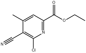 ethyl 6-chloro-5-cyano-4-methylpicolinate Struktur