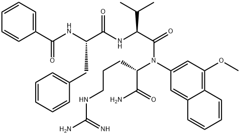 Bz-Phe-Val-Arg-4MbetaNA Struktur