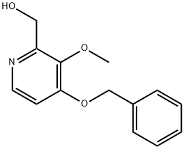 2-Pyridinemethanol, 3-methoxy-4-(phenylmethoxy)- Struktur