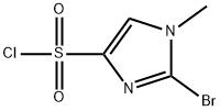 1H-Imidazole-4-sulfonyl chloride, 2-bromo-1-methyl- Struktur