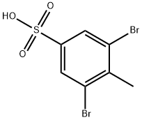 3,5-Dibromo-4-methyl-benzenesulfonic acid Struktur