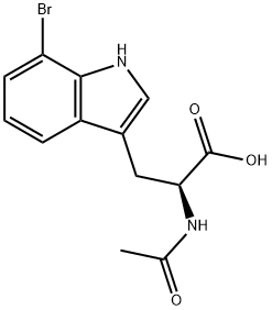 Tryptophan, N-acetyl-7-bromo- Struktur