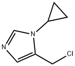 5-(chloromethyl)-1-cyclopropyl-1H-imidazole(SALTDATA: HCl) Struktur