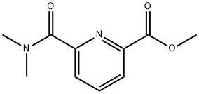 2-Pyridinecarboxylic acid, 6-[(dimethylamino)carbonyl]-, methyl ester Struktur