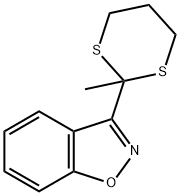 1,2-Benzisoxazole, 3-(2-methyl-1,3-dithian-2-yl)- Struktur