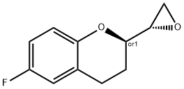 (2R)-rel-6-Fluoro-3,4-dihydro-2-[(2S)-2-oxiranyl]-2H-1-benzopyran Struktur