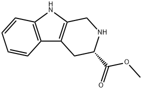 (S)-2,3,4,9-Tetrahydro-1H-pyridol[3,4-b]-3-indolecarboxylic acid methyl ester Struktur