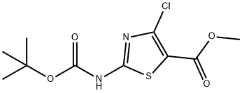 methyl 2-((tert-butoxycarbonyl)amino)-4-chlorothiazole-5-carboxylate(WX191853) Struktur