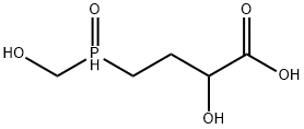 2-Hydroxy-4-(hydroxymethylphosphoryl) Butanoic acid Struktur