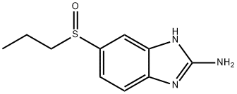 1H-Benzimidazol-2-amine, 6-(propylsulfinyl)- Struktur