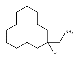 Cyclododecanol, 1-(aminomethyl)- Struktur