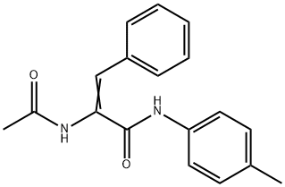 (E)-2-acetamido-N-(4-methylphenyl)-3-phenylprop-2-enamide Struktur