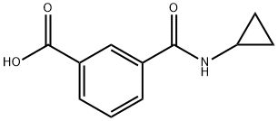 3-(cyclopropylcarbamoyl)benzoic Acid Struktur