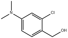 Benzenemethanol, 2-chloro-4-(dimethylamino)- Struktur