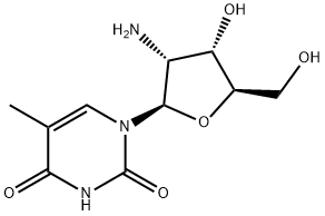 2'-Amino-2'-deoxy-5-methyluridine Struktur