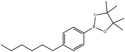 2-(4-hexylphenyl-4,4,5,5-tetramethyl-1,3,2-dioxaborolane Struktur