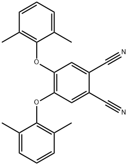 1,2-Benzenedicarbonitrile, 4,5-bis(2,6-dimethylphenoxy)- Struktur