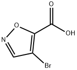 5-Isoxazolecarboxylic acid, 4-bromo- Struktur